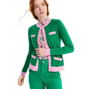 SOLD!!! Colorblock Preppy Cardigan